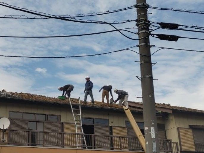 解体現場の重機